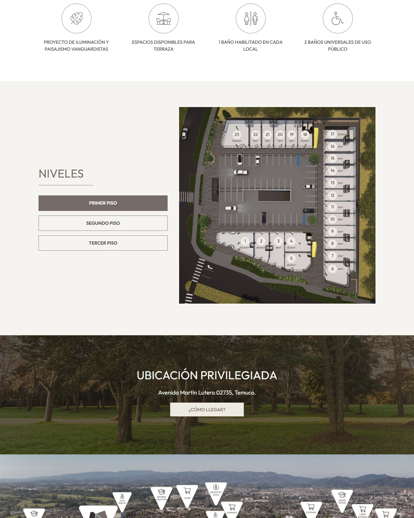 Captura del sitio web de Boulevard Las Rocas
