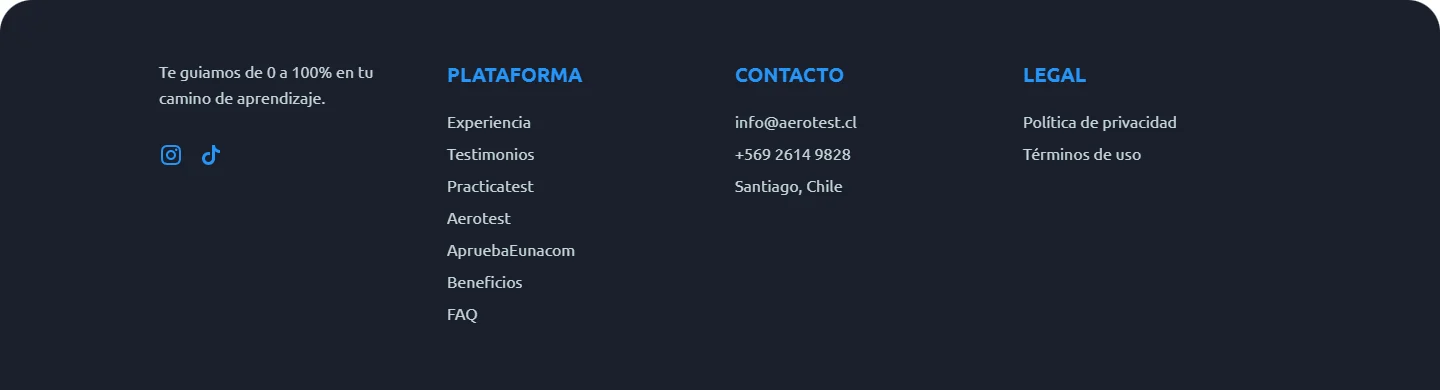 Captura del sitio web de Educatest