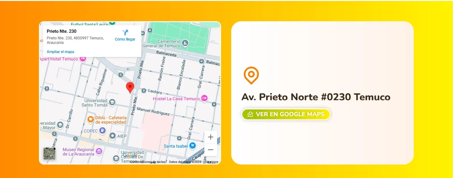 Captura del sitio web de Escuela Pekes de Temuco