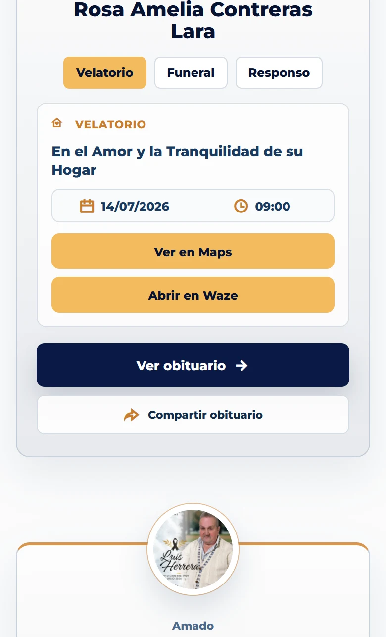 Funeraria San Mateo: Obituarios — listado completo, vista móvil, fragmento 11.