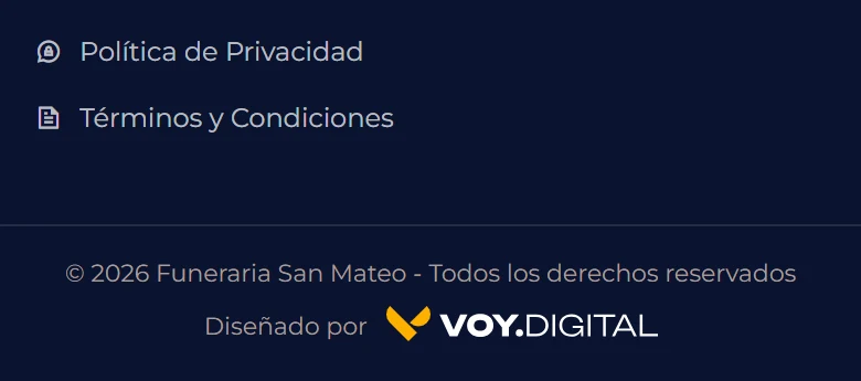 Funeraria San Mateo: Obituarios — listado completo, vista móvil, fragmento 16.