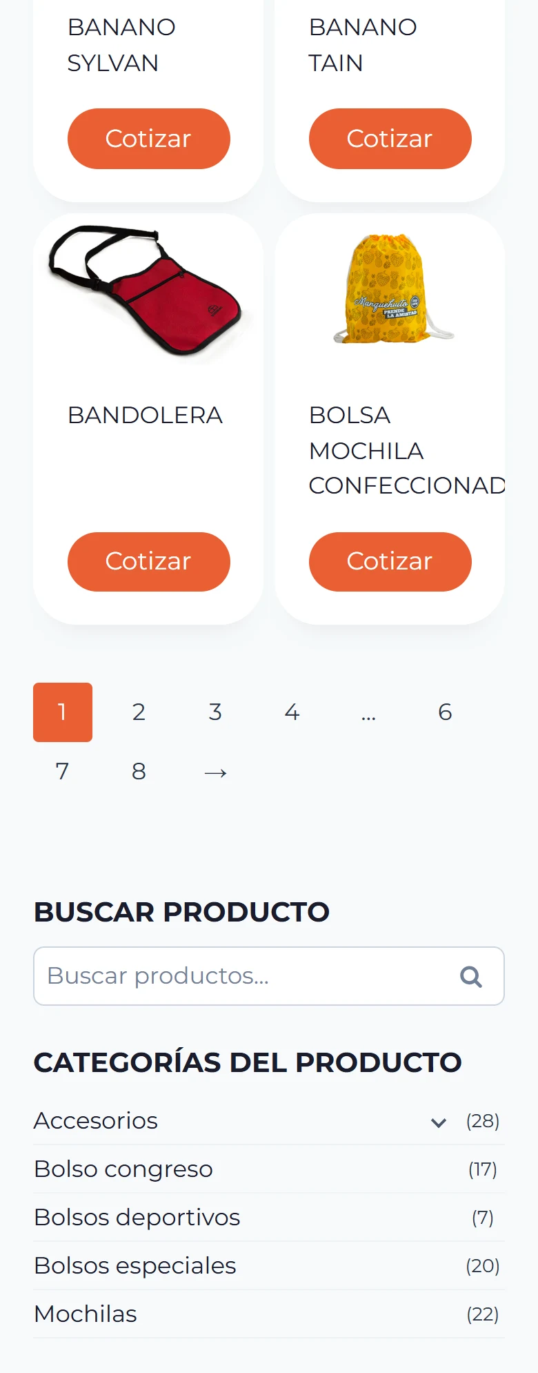 GV Bolsos Publicitarios: catálogo — primera página completa, móvil, tramo 3 de 6.