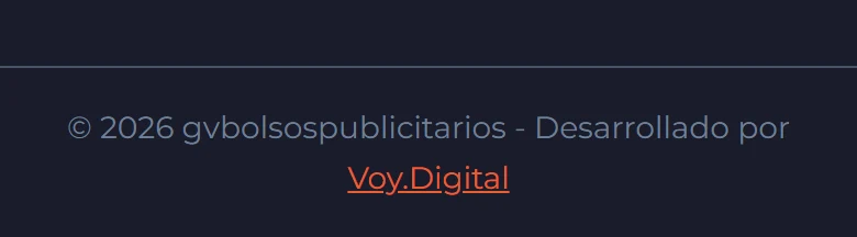 GV Bolsos Publicitarios: estampado y bordado — página completa, móvil, tramo 6 de 6.