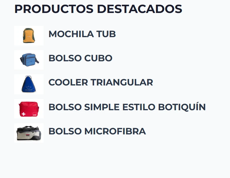 GV Bolsos Publicitarios: mochilas — primera página de categoría, móvil, tramo 4 de 6.
