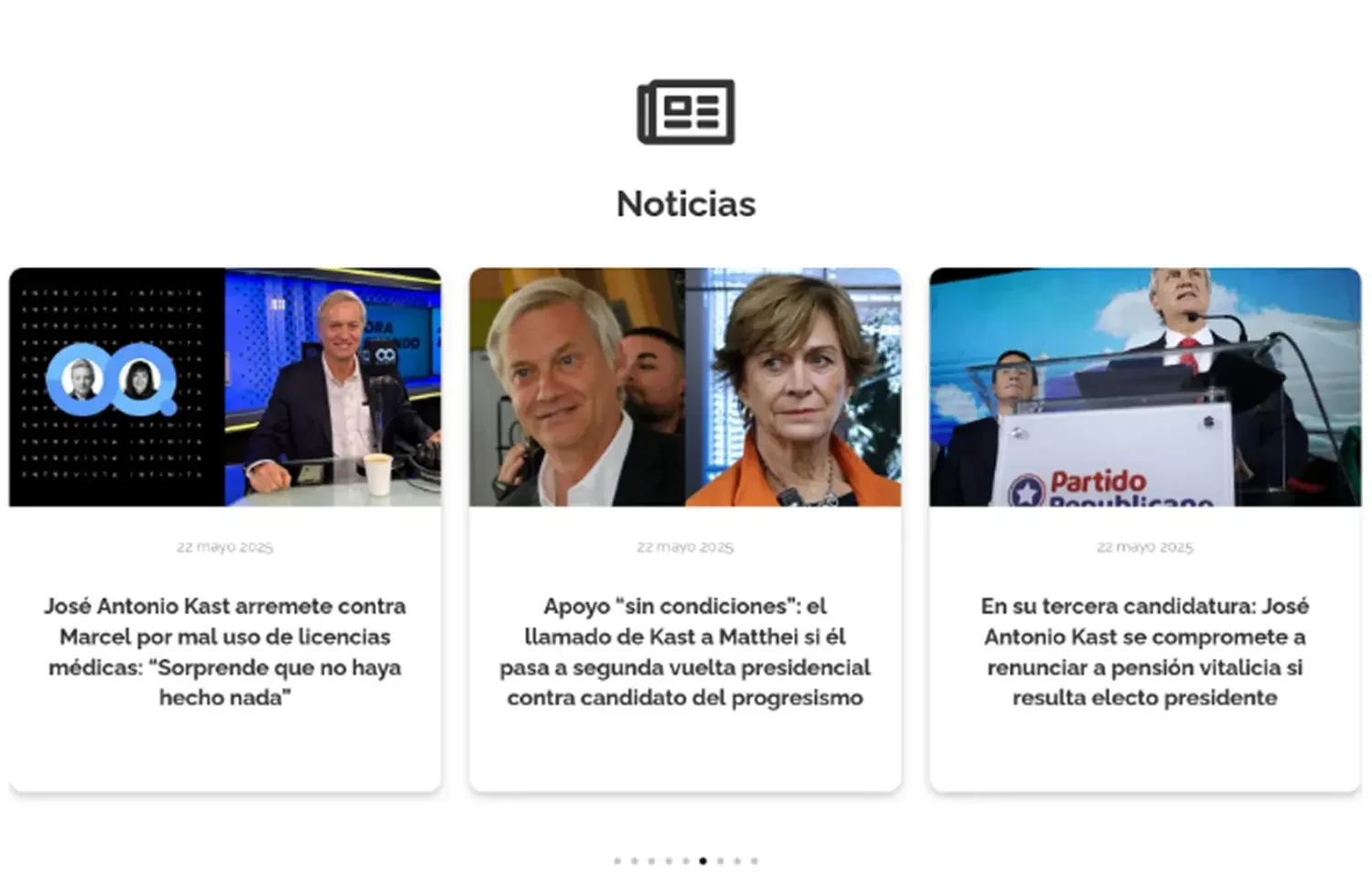 Equipo de Campaña del Candidato José Antonio Kast: Página de Inicio, antes del proyecto, fragmento 6