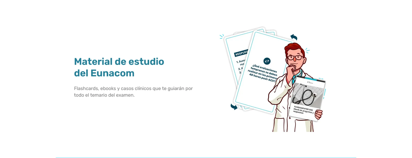 Mi EUNACOM, versión anterior en escritorio: material de estudio. Fragmento 4 de 8 de la misma página completa.