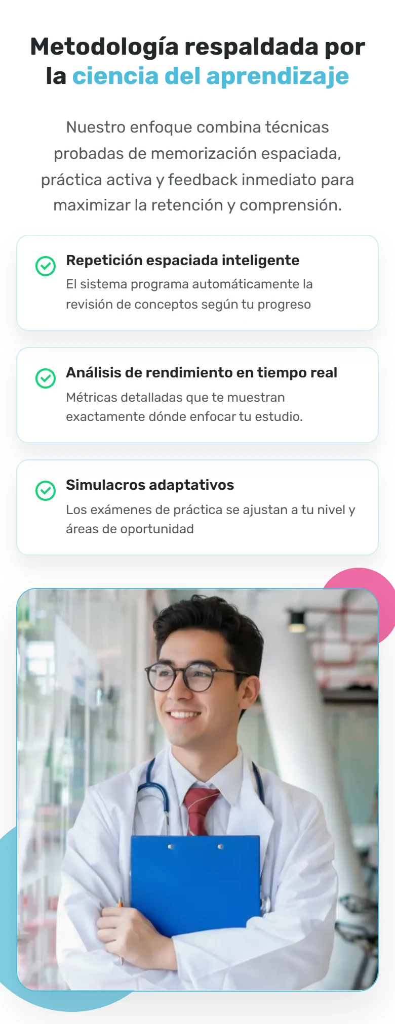 Mi EUNACOM, rediseño en móvil: explicación de la metodología. Fragmento 7 de 11 de la misma página completa.