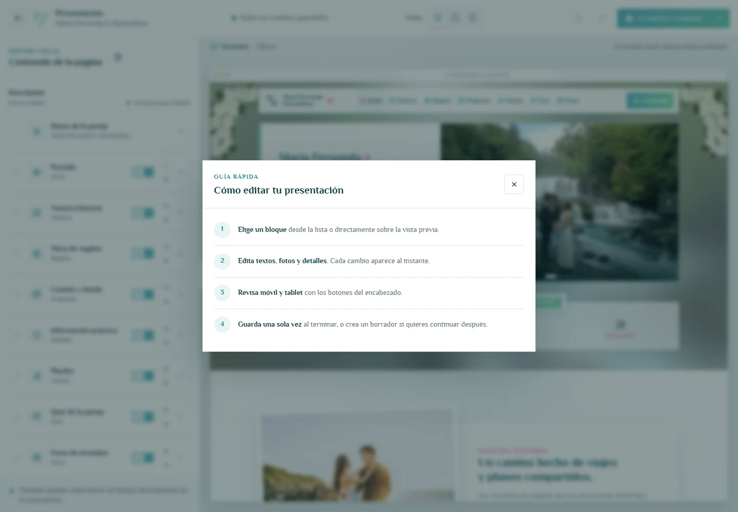 Importar, revisar y recuperar el trabajo: Ayuda contextual del editor, escritorio, fragmento 3.