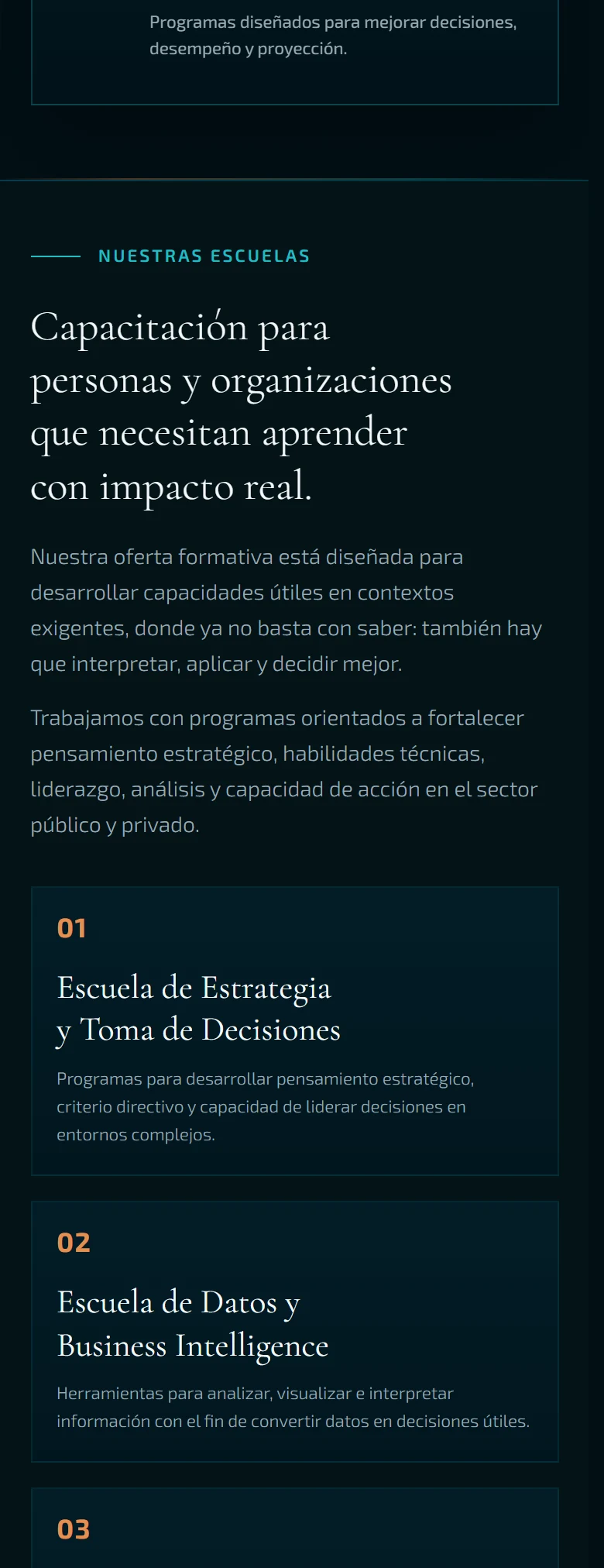 Neometis: Formación — página completa, vista móvil, fragmento 2.