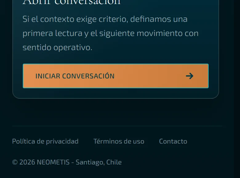 Neometis: Formación — página completa, vista móvil, fragmento 5.