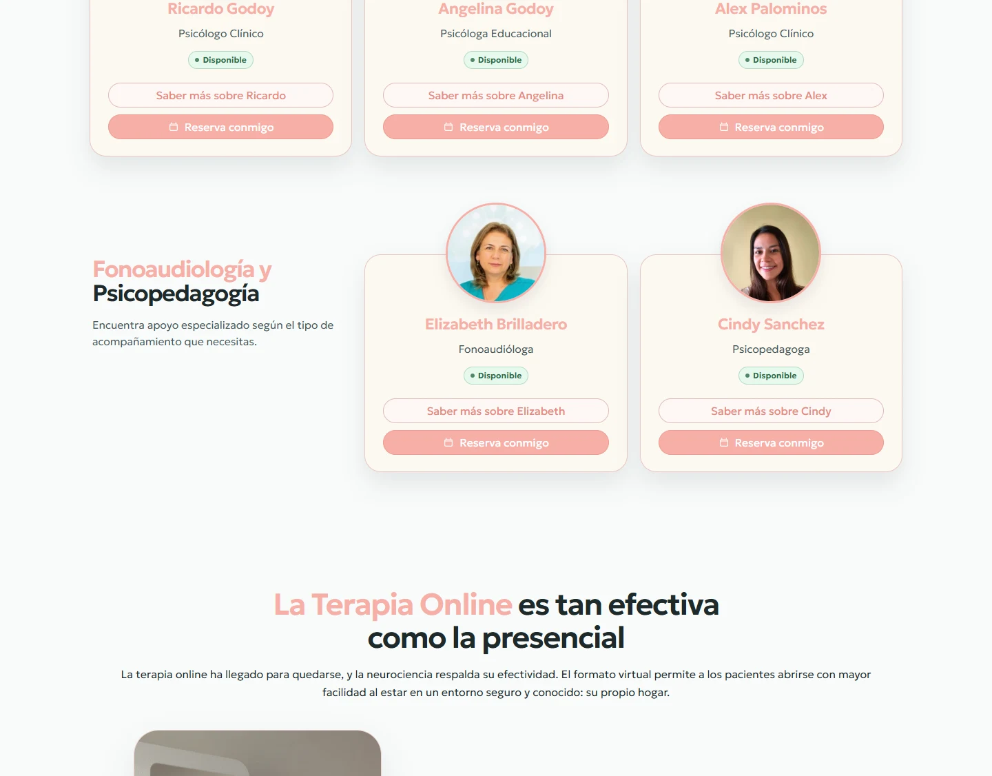 Captura del sitio web de Tu Espacio Integral