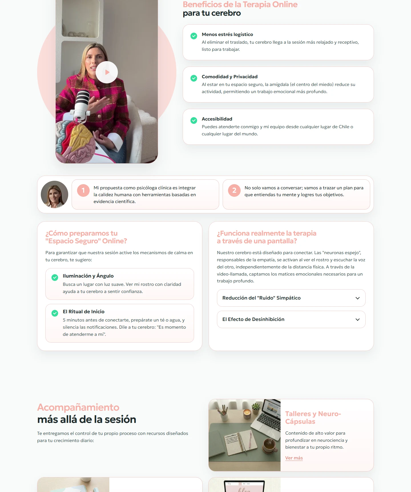 Captura del sitio web de Tu Espacio Integral
