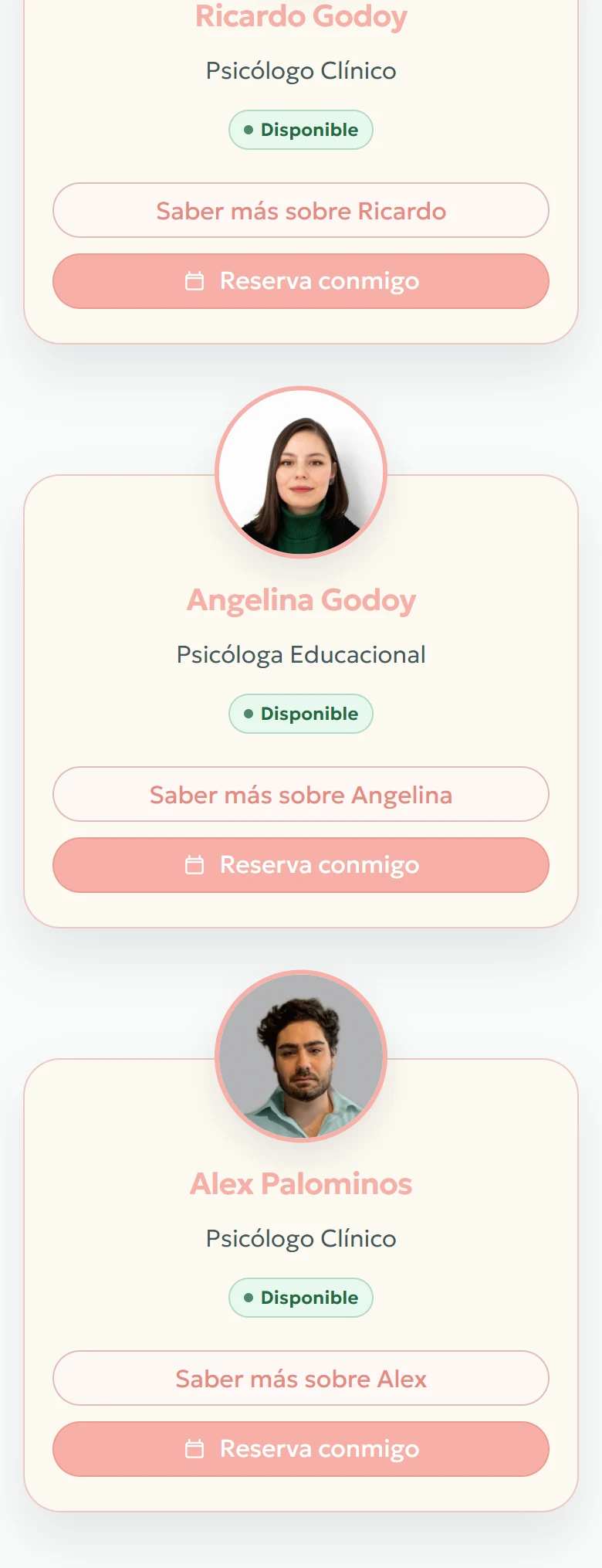 Tu Espacio Integral: Inicio completo, vista móvil, fragmento 8.