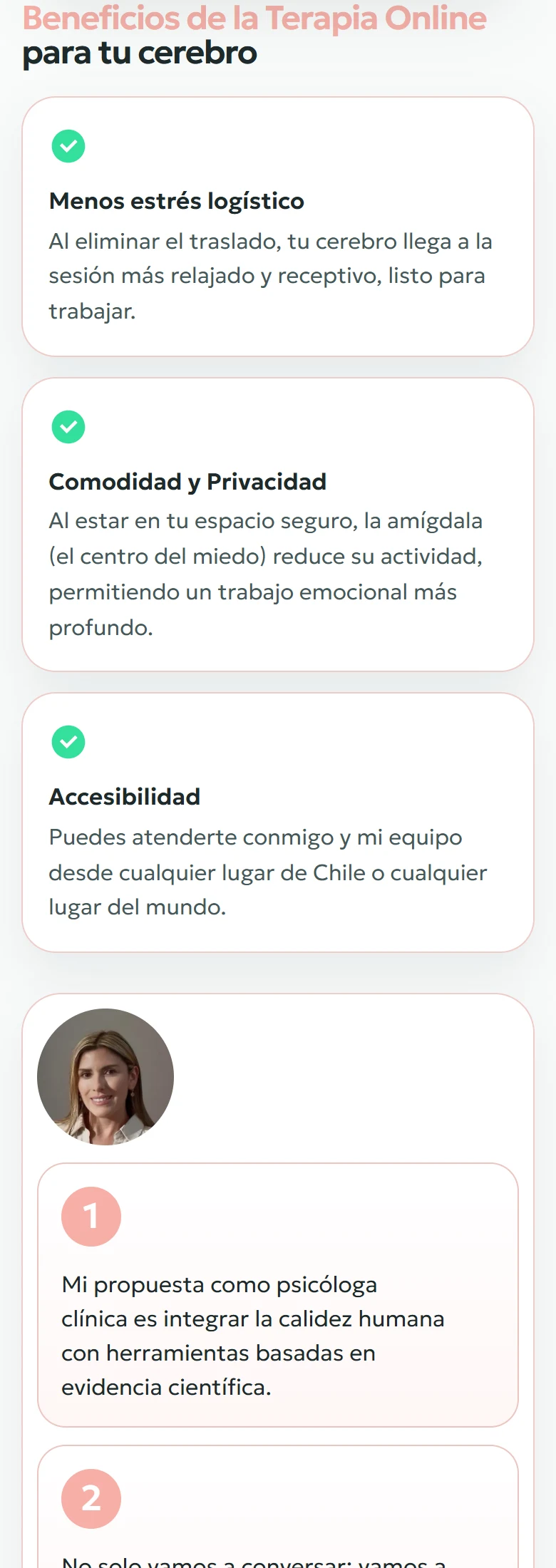 Tu Espacio Integral: Inicio completo, vista móvil, fragmento 11.