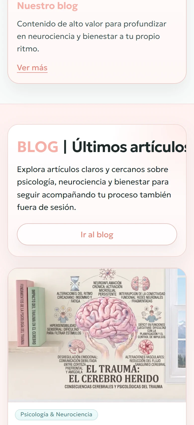 Tu Espacio Integral: Inicio completo, vista móvil, fragmento 15.