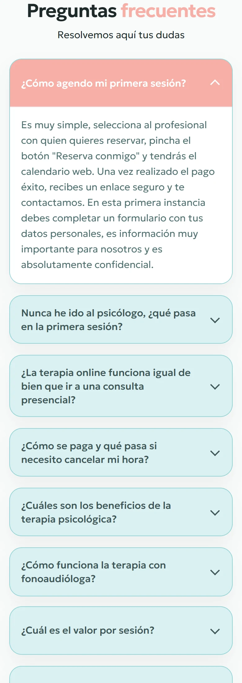 Tu Espacio Integral: Inicio completo, vista móvil, fragmento 18.